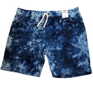 NWT Wrangler Ultra Flex Sweat Shorts Mens XL Blue Athletic Comfy Athleisure